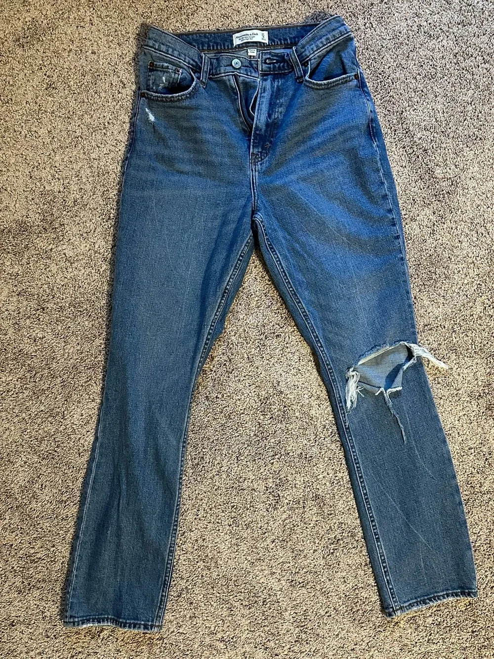 Abercrombie Curve Love 90s Slim Straight Ultra High Rise Jeans 27 Short